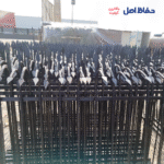 حفاظ نرده دیواری آبشاری ارتفاع 150 تک نیزه با وزن 30 کیلویی - تصویر 2